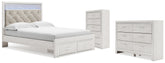 Altyra Queen Storage Bed, Dresser and Chest