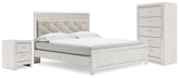 Altyra King Panel Bed, Chest and 2 Nightstands