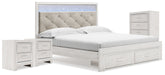 Altyra King Storage Bed, Chest and 2 Nightstands