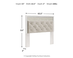 Altyra Queen Upholstered Panel Headboard