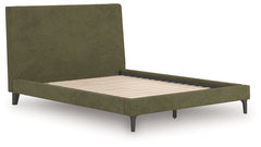 Chirason Queen Upholstered Bed with Roll Slats