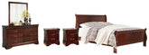 Alisdair Queen Sleigh Bed, Dresser, Mirror, Chest and 2 Nightstands
