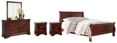 Alisdair Queen Sleigh Bed, Dresser, Mirror, Chest and 2 Nightstands