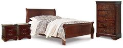 Alisdair Queen Sleigh Bed, Chest and 2 Nightstands