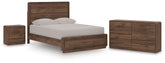 Fortlorn Queen Panel Bed, Dresser and Nightstand