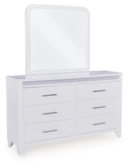 Jarlee King Panel Bed, Dresser, Mirror and Nightstand