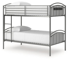 Lanceburg Twin over Twin Bunk Bed and 2 Mattresses