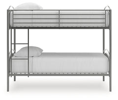 Lanceburg Twin over Twin Bunk Bed and 2 Mattresses
