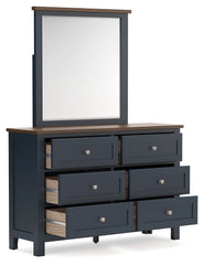Landocken Twin Panel Bed, Dresser and Mirror