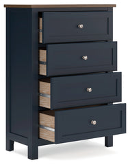 Landocken Twin Panel Bed, Chest and Nightstand