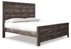 Wynnlow King Crossbuck Panel Bed and Chest