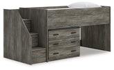 Frandern Twin Loft Bed with Drawer Storage
