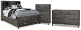 Caitbrook Full Storage Bed, Dresser and Chest