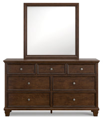 Danabrin King Panel Bed, Dresser, Mirror and Nightstand