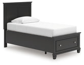Lanolee Twin Panel Storage Bed