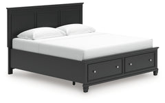 Lanolee King Panel Storage Bed