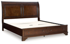 Trellington Queen Sleigh Storage Bed