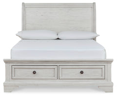 Robbinsdale Full Storage Bed and Nightstand