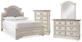 Realyn Full Panel Bed, Dresser, Mirror and Chest