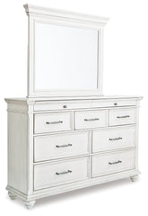 Kanwyn Queen Panel Bed with Dresser and Mirror