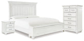 Kanwyn King Panel Storage Bed, Chest and Nightstand