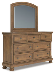 Feddinger Queen Panel Bed, Dresser, Mirror, Chest and Nightstand