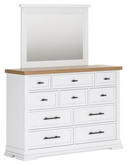 Ashbryn Queen Storage Bed, Dresser, Mirror and Nightstand