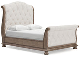 Ardenfield Queen Upholstered Sleigh Bed
