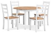 Gesthaven Dining Table and 4 Chairs