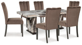 Jeshina Dining Table and 6 Chairs