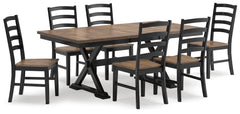 Wildenauer Extension Dining Table and 6 Chairs
