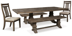 Wyndahl Dining Table with 2 Chairs and 2 Benches