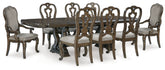 Maylee Dining Table and 8 Chairs