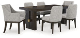 Burkhaus Dining Table and 6 Chairs