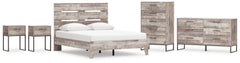 Neilsville Queen Platform Bed, Dresser, Chest and 2 Nightstands