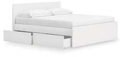 Onita King Panel Platform Bed with 2 Side Storage