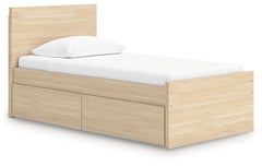 Onita Twin Panel Platform Bed with 1 Side Storage