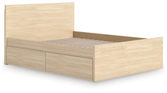 Onita Queen Panel Platform Bed with 1 Side Storage