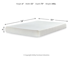 Chime 8 Inch Memory Foam Full Mattress in a Box