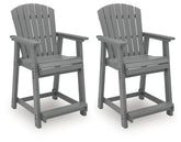 Sanctuary Beach Outdoor Counter Height Bar Stool (Set of 2)