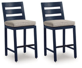 East Beach Outdoor Counter Height Bar Stool (Set of 2)