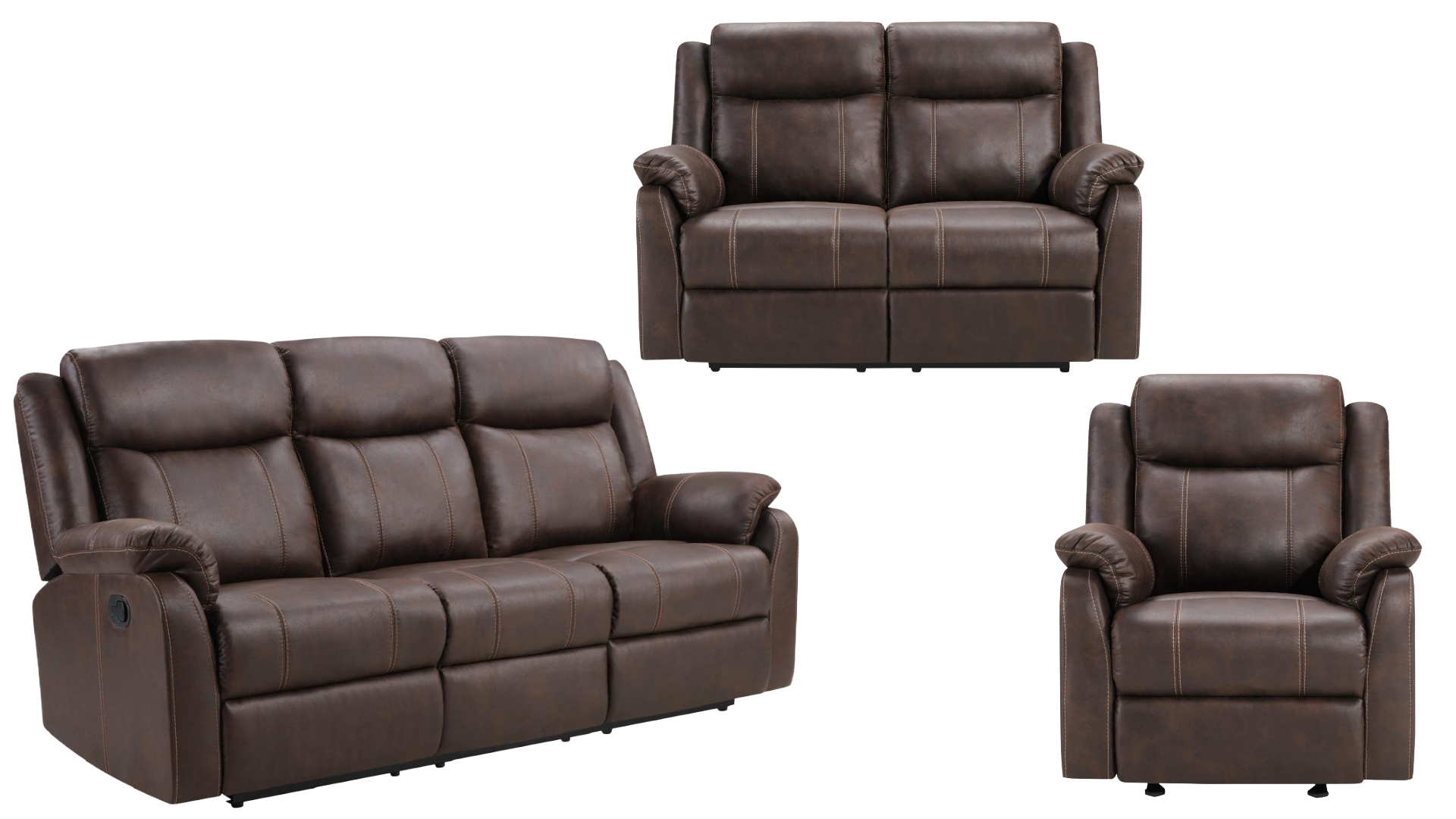 Harrison 3-Piece Reclining Sofa Set