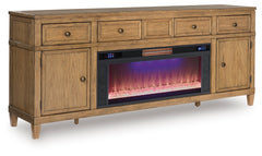 Sharlance 81" TV Stand with Electric Fireplace