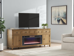 Sharlance 81" TV Stand with Electric Fireplace