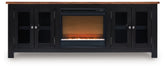 Wildenauer 76" TV Stand with Electric Fireplace