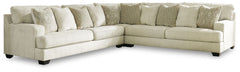 Rawcliffe - Left Arm Facing Sofa 3 Pc Sectional - Parchment