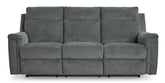 Barnsana - Power Reclining Sofa - Fabric - Gravel