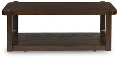 Breckington - Rectangle Cocktail Table - Dark Brown