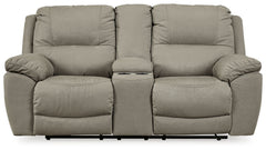 Next-Gen Gaucho - DBL REC PWR Loveseat w/Console - Putty