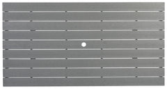 Transville - Rectangular Counter Table With Umbrella Option - Gray / White